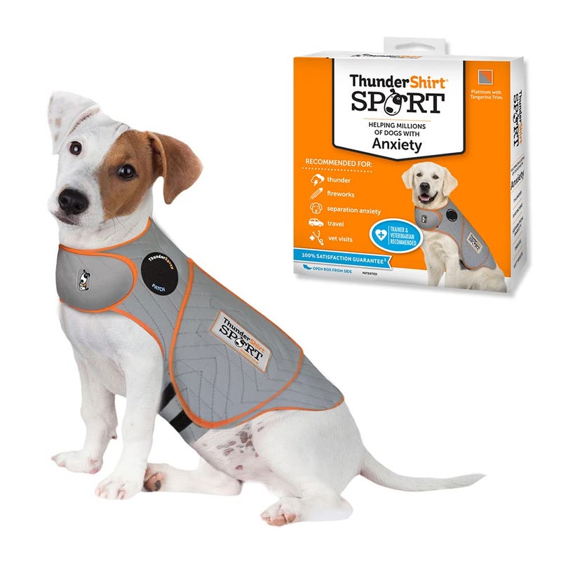 ThunderShirt for Dogs, Small, Platinum Sport - Dog Anxiety Relief Calming Vest - Image 1